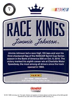 2017 Donruss #1 Jimmie Johnson Back