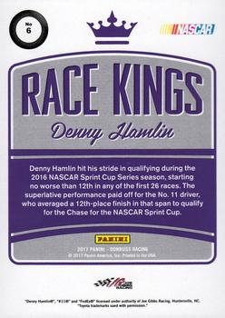 2017 Donruss #6 Denny Hamlin Back