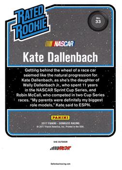 2017 Donruss #33 Kate Dallenbach Back