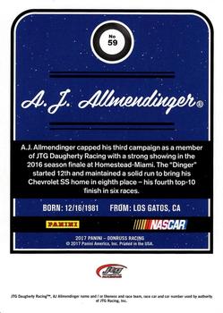 2017 Donruss #59 A.J. Allmendinger Back