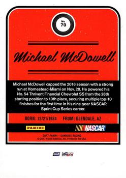 2017 Donruss #70 Michael McDowell Back