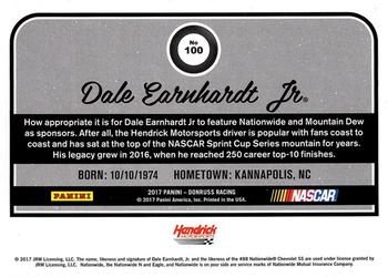 2017 Donruss #100 Dale Earnhardt Jr. Back