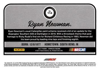 2017 Donruss #114 Ryan Newman Back