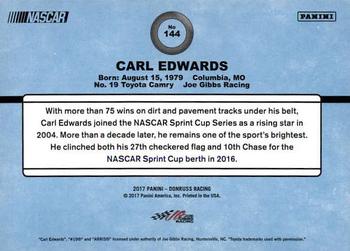 2017 Donruss #144 Carl Edwards Back