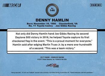 2017 Donruss #146 Denny Hamlin Back