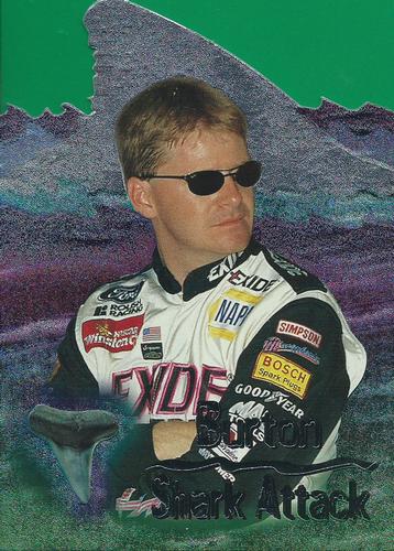 1997 Wheels Race Sharks - Shark Attack Jumbo #SA10 Jeff Burton Front