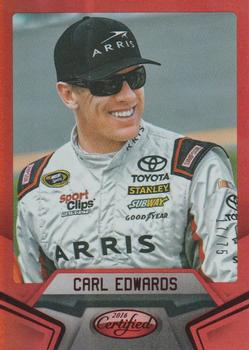 2016 Panini Certified - Mirror Red #4 Carl Edwards Front