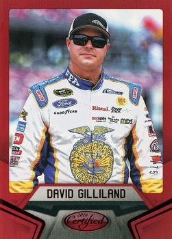 2016 Panini Certified - Mirror Red #37 David Gilliland Front