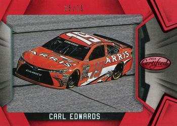2016 Panini Certified - Mirror Red #56 Carl Edwards Front