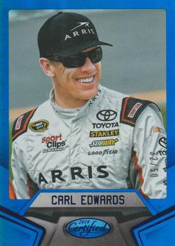 2016 Panini Certified - Mirror Blue #4 Carl Edwards Front