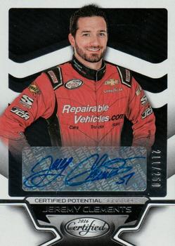 2016 Panini Certified - Certified Potential Signatures #CP-JC Jeremy Clements Front