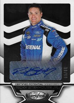 2016 Panini Certified - Certified Potential Signatures #CP-RS Ricky Stenhouse Jr. Front