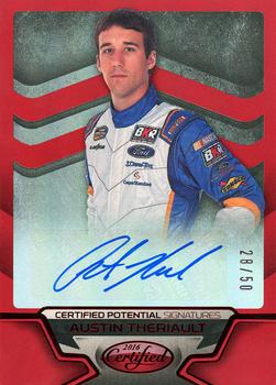 2016 Panini Certified - Certified Potential Signatures Mirror Red #CP-AT Austin Theriault Front