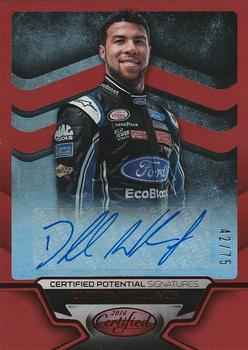 2016 Panini Certified - Certified Potential Signatures Mirror Red #CP-DW Darrell Wallace Jr. Front