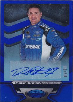 2016 Panini Certified - Certified Potential Signatures Mirror Blue #CP-RS Ricky Stenhouse Jr. Front