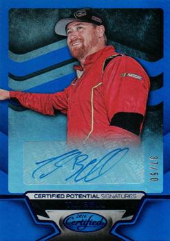 2016 Panini Certified - Certified Potential Signatures Mirror Blue #CP-TB T.J. Bell Front