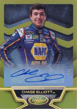 2016 Panini Certified - Certified Potential Signatures Mirror Gold #CP-CE Chase Elliott Front
