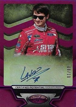2016 Panini Certified - Certified Potential Signatures Mirror Purple #CP-LC Landon Cassill Front