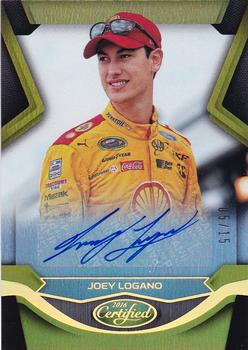 2016 Panini Certified - Certified Signatures Mirror Gold #JL Joey Logano Front
