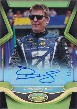2016 Panini Certified - Certified Signatures Mirror Gold #JM Jamie McMurray Front