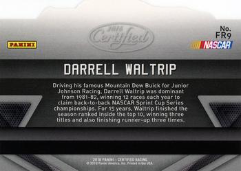 2016 Panini Certified - Famed Rides #FR9 Darrell Waltrip Back
