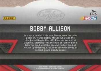 2016 Panini Certified - Famed Rides Mirror Silver #FR6 Bobby Allison Back