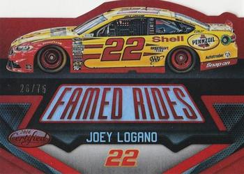2016 Panini Certified - Famed Rides Mirror Red #FR13 Joey Logano Front