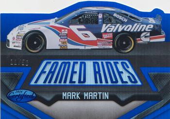 2016 Panini Certified - Famed Rides Mirror Blue #FR3 Mark Martin Front