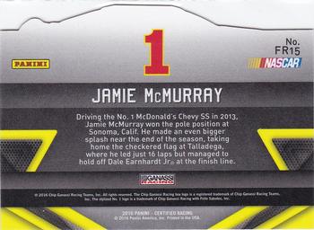 2016 Panini Certified - Famed Rides Mirror Purple #FR15 Jamie McMurray Back