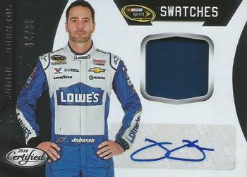 2016 Panini Certified - Sprint Cup Signature Swatches #SS-JJ Jimmie Johnson Front