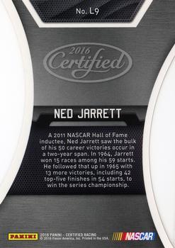 2016 Panini Certified - Legends Mirror Black #L9 Ned Jarrett Back