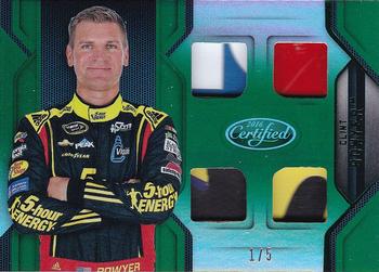 2016 Panini Certified - Complete Materials Mirror Green #CM-CB Clint Bowyer Front
