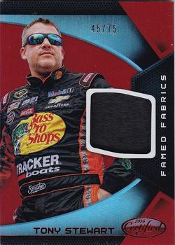 2016 Panini Certified - Famed Fabrics Mirror Red #FF-TS Tony Stewart Front