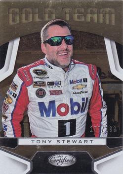 2016 Panini Certified - Gold Team #GT1 Tony Stewart Front
