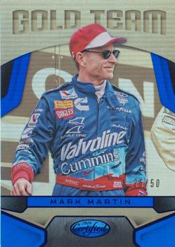 2016 Panini Certified - Gold Team Mirror Blue #GT6 Mark Martin Front