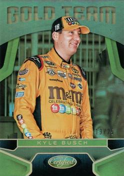 2016 Panini Certified - Gold Team Mirror Gold #GT18 Kyle Busch Front