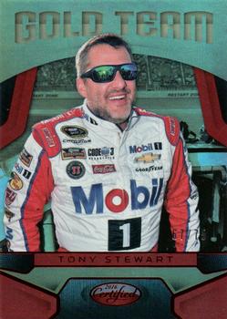 2016 Panini Certified - Gold Team Mirror Red #GT1 Tony Stewart Front