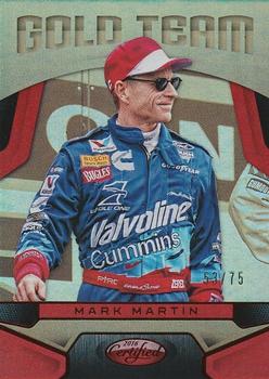 2016 Panini Certified - Gold Team Mirror Red #GT6 Mark Martin Front