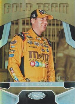 2016 Panini Certified - Gold Team Mirror Silver #GT18 Kyle Busch Front