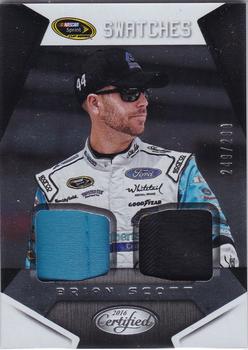 2016 Panini Certified - Sprint Cup Swatches #SCS-BS Brian Scott Front