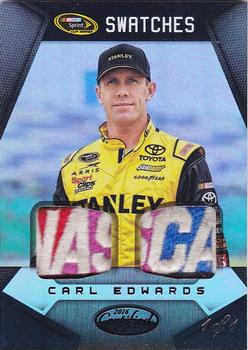 2016 Panini Certified - Sprint Cup Swatches Mirror Black #SCS-CE1 Carl Edwards Front