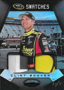 2016 Panini Certified - Sprint Cup Swatches Mirror Black #SCS-BO Clint Bowyer Front