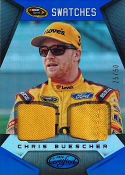 2016 Panini Certified - Sprint Cup Swatches Mirror Blue #SCS-CB2 Chris Buescher Front
