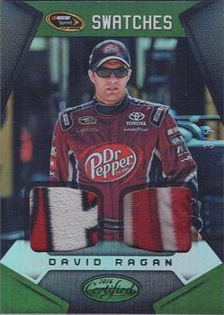 2016 Panini Certified - Sprint Cup Swatches Dual Mirror Green #SCS-DR David Ragan Front
