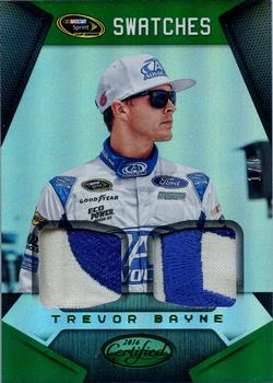 2016 Panini Certified - Sprint Cup Swatches Dual Mirror Green #SCS-TB Trevor Bayne Front