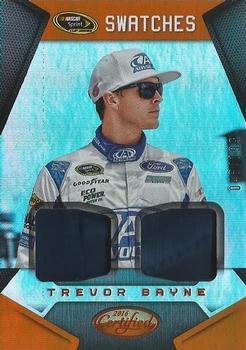 2016 Panini Certified - Sprint Cup Swatches Dual Mirror Orange #SCS-TB Trevor Bayne Front