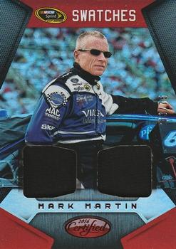 2016 Panini Certified - Sprint Cup Swatches Dual Mirror Red #SCS-MM Mark Martin Front