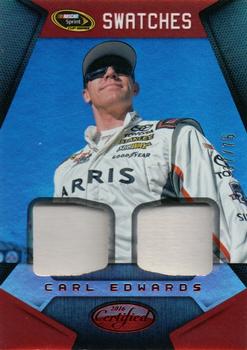 2016 Panini Certified - Sprint Cup Swatches Dual Mirror Red #SCS-CE2 Carl Edwards Front