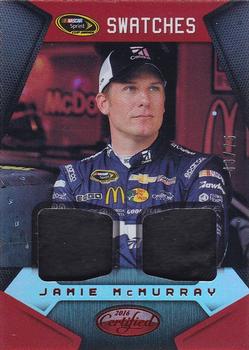 2016 Panini Certified - Sprint Cup Swatches Dual Mirror Red #SCS-JM Jamie McMurray Front