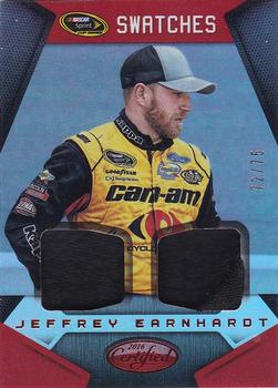2016 Panini Certified - Sprint Cup Swatches Dual Mirror Red #SCS-JE Jeffrey Earnhardt Front